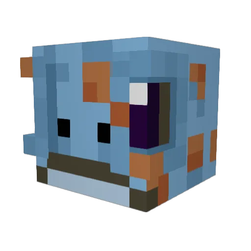 babol_jr Minecraft avatar head, 3D render