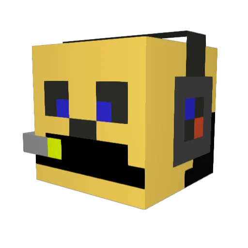 babolat01 Minecraft avatar head, 3D render
