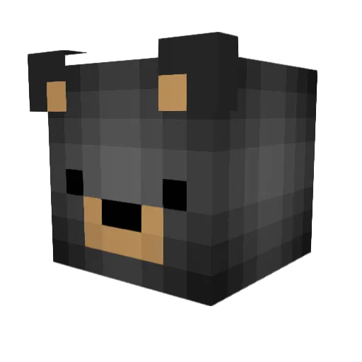 baboo2k9 Minecraft avatar head, 3D render