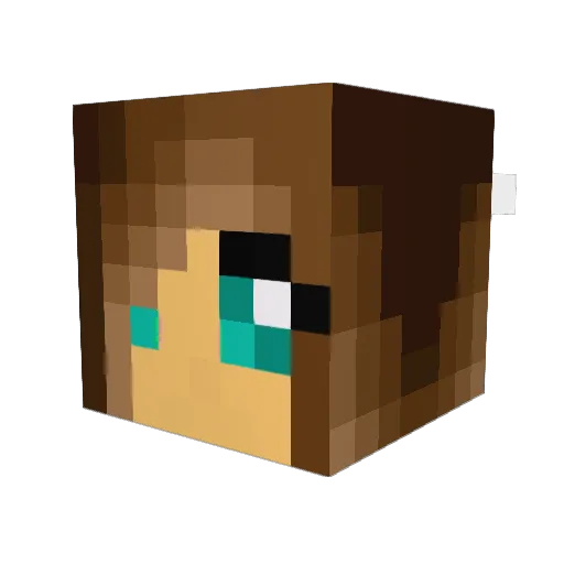 babooturtle Minecraft avatar head, 3D render