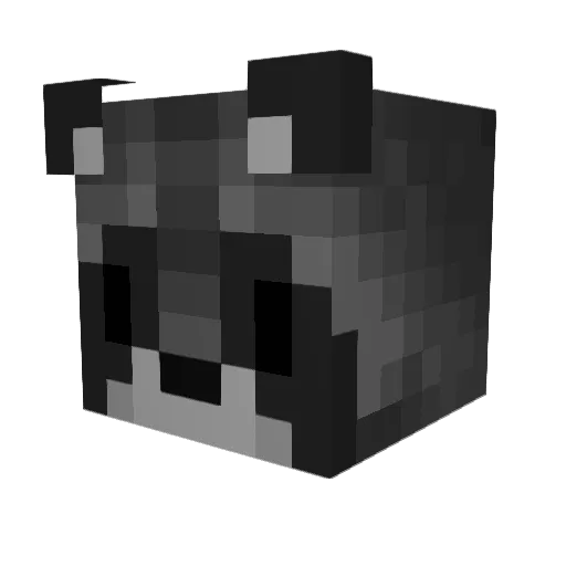 baboqn Minecraft avatar head, 3D render