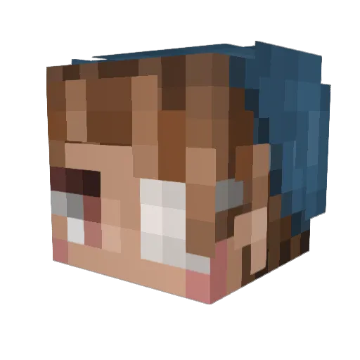 babova01 Minecraft avatar head, 3D render
