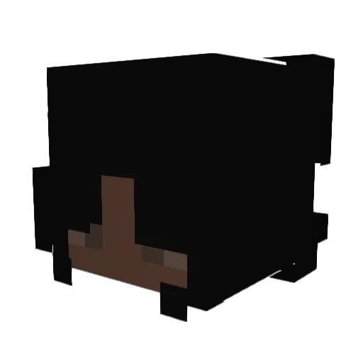 babrie Minecraft avatar head, 3D render