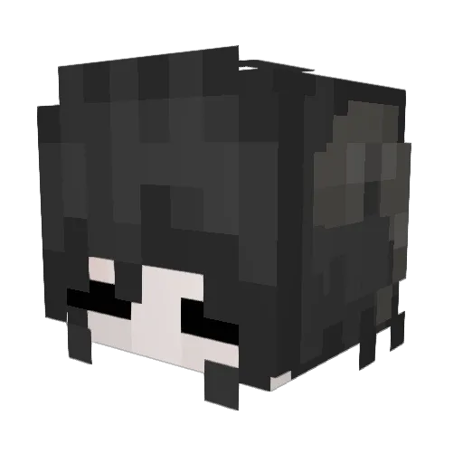 babsibunnie Minecraft avatar head, 3D render