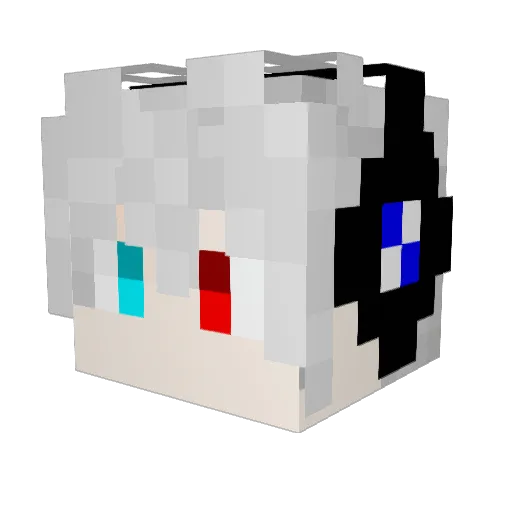 babulaba Minecraft avatar head, 3D render