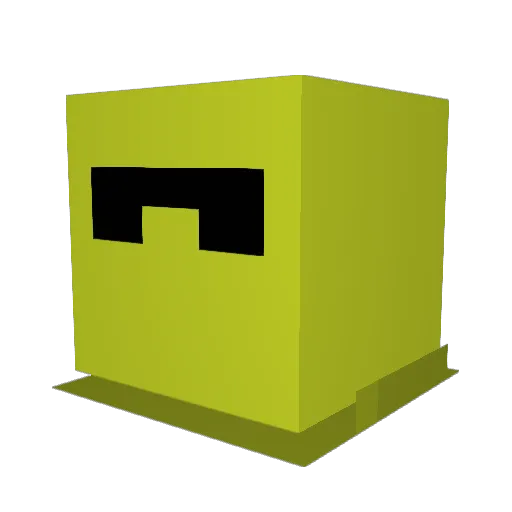 babushkadoll Minecraft avatar head, 3D render