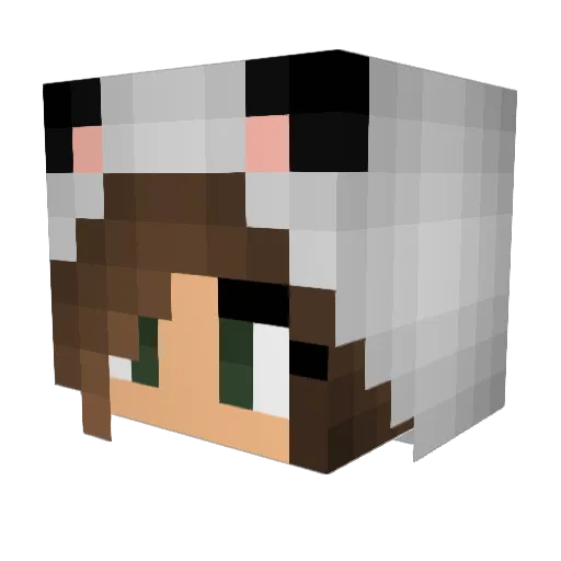 baby_Jess Minecraft avatar head, 3D render