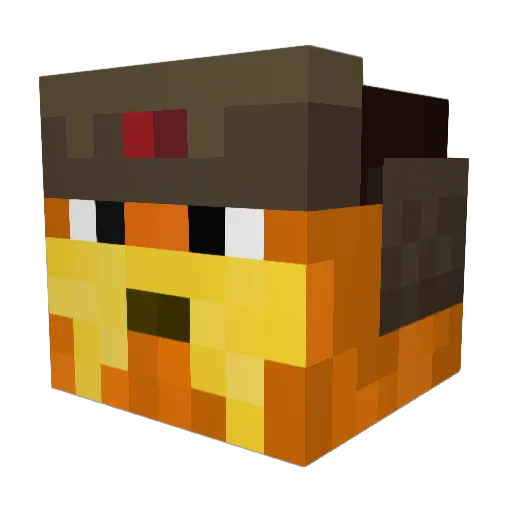 baby_limulus Minecraft avatar head, 3D render