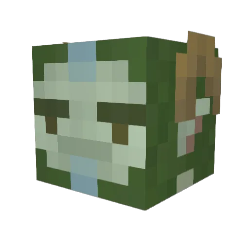 babybro_T Minecraft avatar head, 3D render