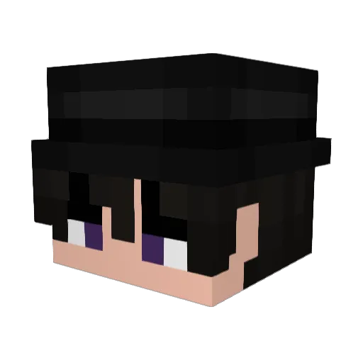 babycantstop Minecraft avatar head, 3D render