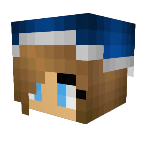 babycliff Minecraft avatar head, 3D render