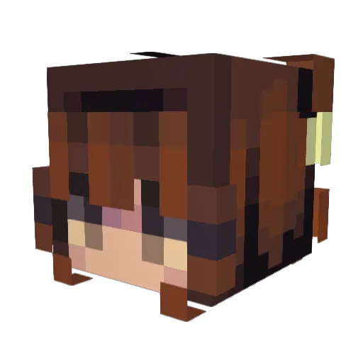 babycorn1234 Minecraft avatar head, 3D render