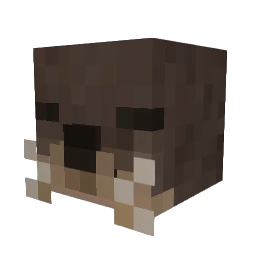 babyface_lost Minecraft avatar head, 3D render