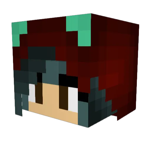 babyhands Minecraft avatar head, 3D render