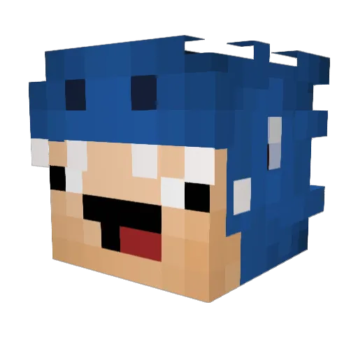 babyjorg_010 Minecraft avatar head, 3D render