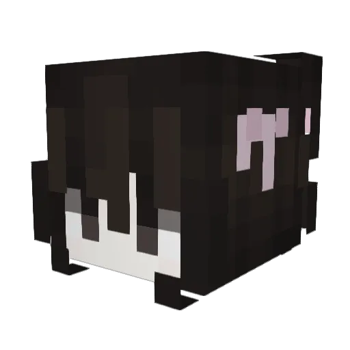 babylexa Minecraft avatar head, 3D render