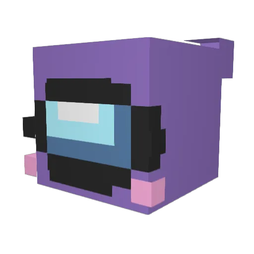 babylol13 Minecraft avatar head, 3D render
