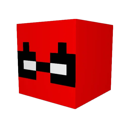 babylon77 Minecraft avatar head, 3D render