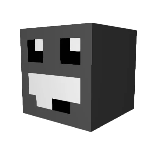 babylonges Minecraft avatar head, 3D render