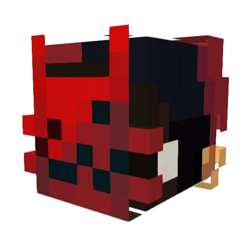 babyluzz_ Minecraft avatar head, 3D render