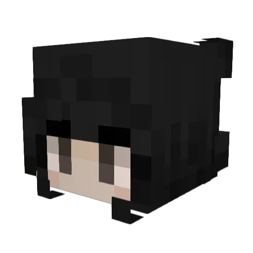 babymonsteer Minecraft avatar head, 3D render