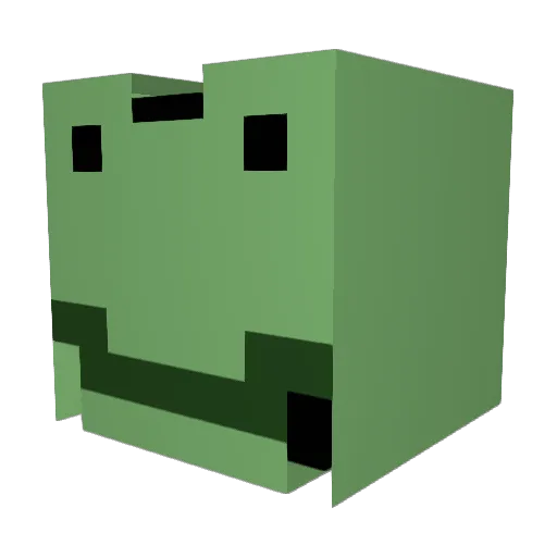 babymouse244 Minecraft avatar head, 3D render