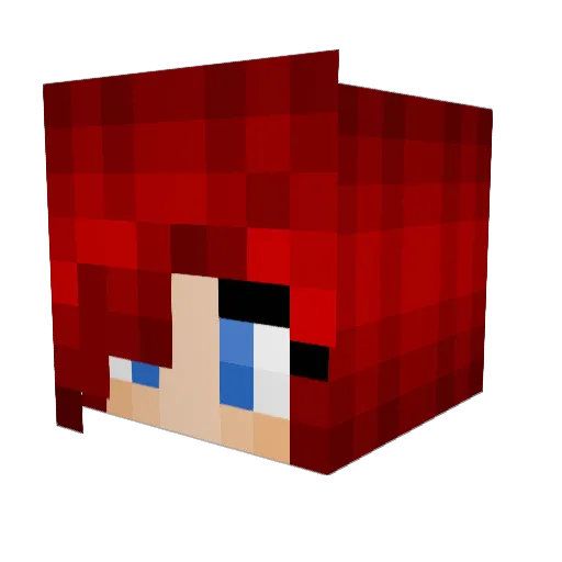 babysaph Minecraft avatar head, 3D render