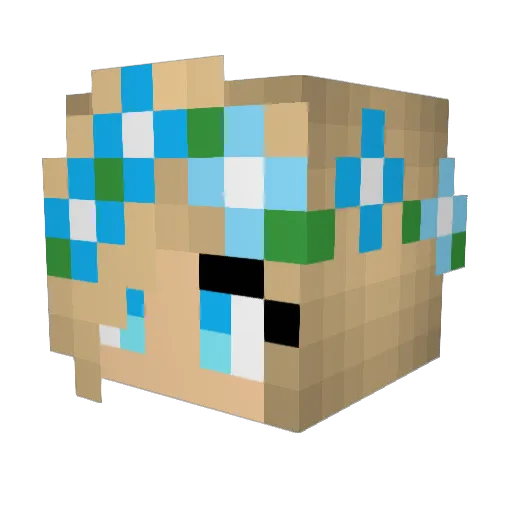 babyscouse Minecraft avatar head, 3D render