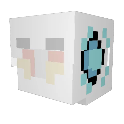babyshroud12 Minecraft avatar head, 3D render