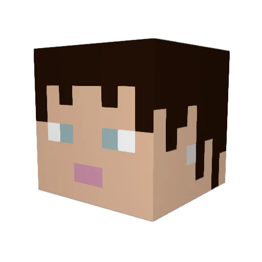 babysquid Minecraft avatar head, 3D render