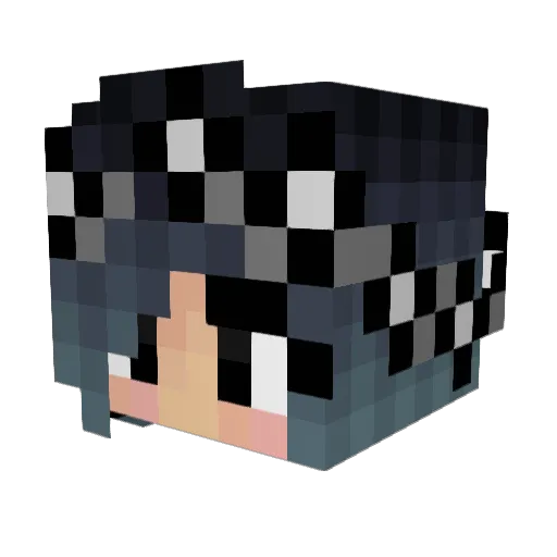 babyt33th Minecraft avatar head, 3D render