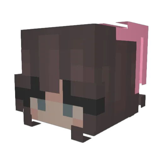 babytee3 Minecraft avatar head, 3D render