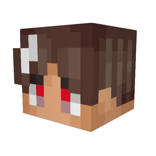 babyteezy Minecraft avatar head, 3D render