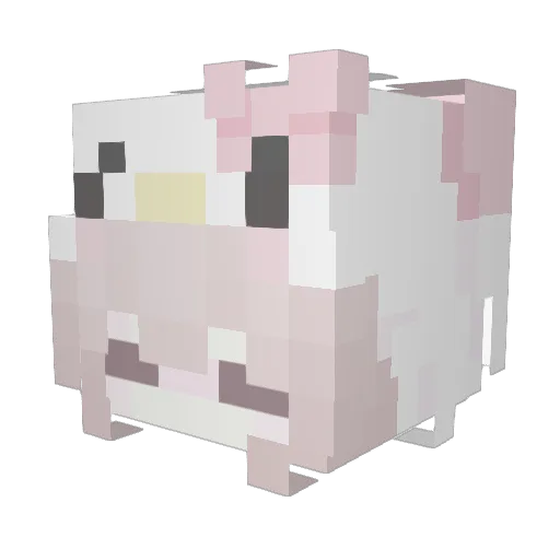 babyyyh Minecraft avatar head, 3D render