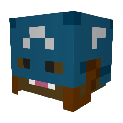 baca_king_16 Minecraft avatar head, 3D render