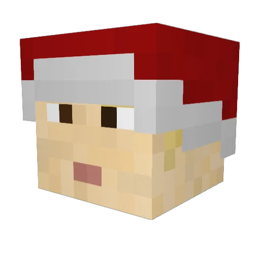 bacacJ Minecraft avatar head, 3D render