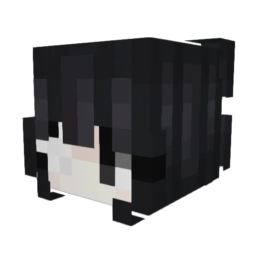 bacape Minecraft avatar head, 3D render