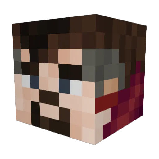 bacca123rs Minecraft avatar head, 3D render
