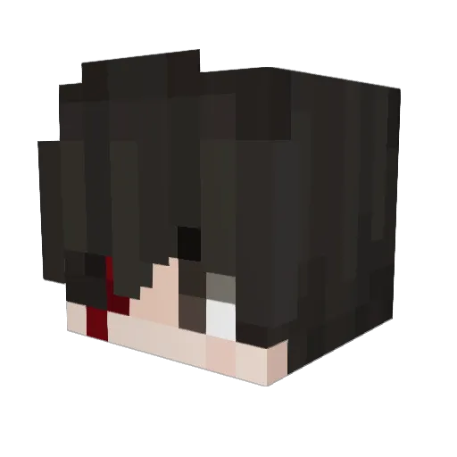 bachiita Minecraft avatar head, 3D render