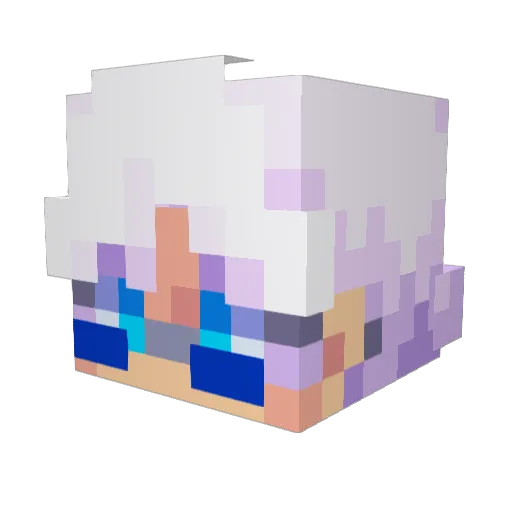 bachisfat Minecraft avatar head, 3D render