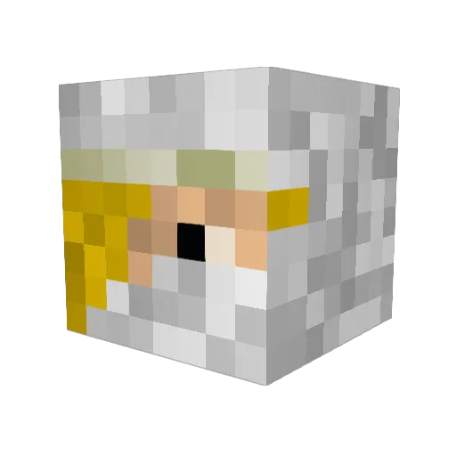 backalylover Minecraft avatar head, 3D render