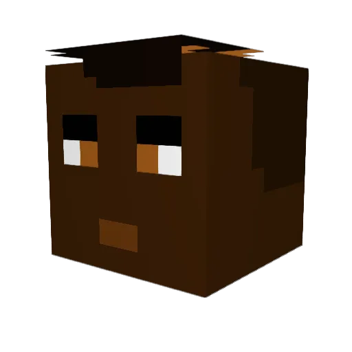 backback47 Minecraft avatar head, 3D render