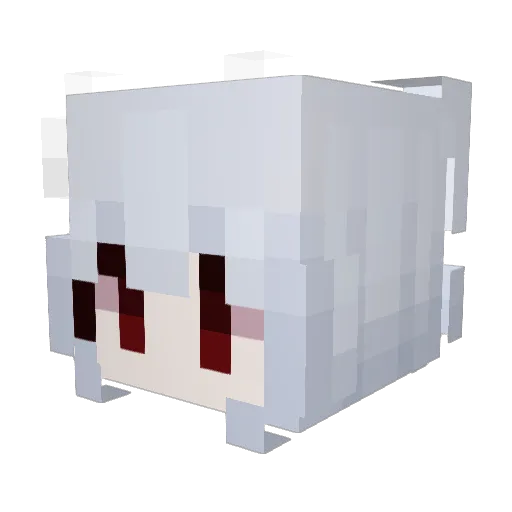 backcloth Minecraft avatar head, 3D render
