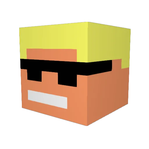 backen93 Minecraft avatar head, 3D render
