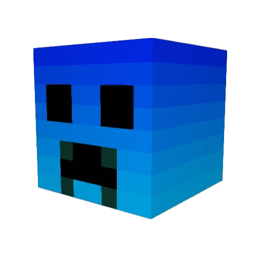 backfire_11 Minecraft avatar head, 3D render
