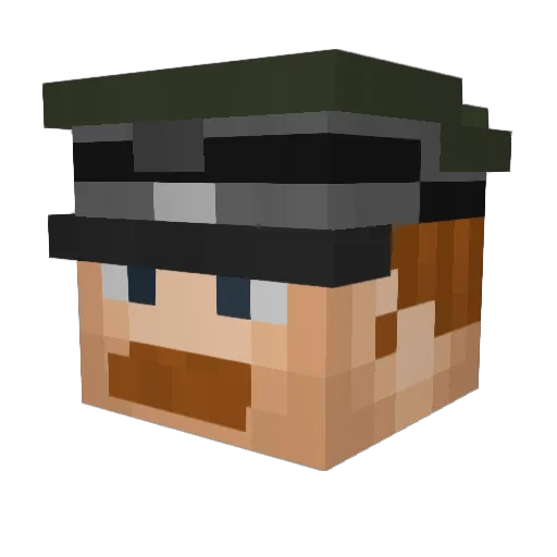 backfisch2017 Minecraft avatar head, 3D render