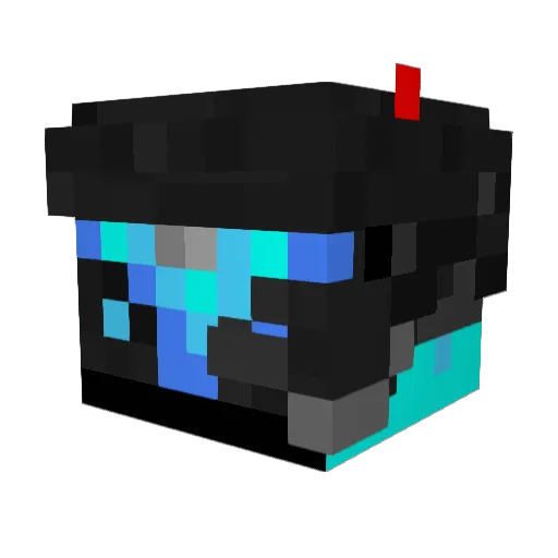 backfreeze Minecraft avatar head, 3D render