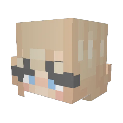 backfromtheded__ Minecraft avatar head, 3D render