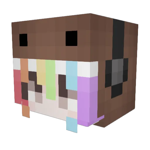backlash1340 Minecraft avatar head, 3D render