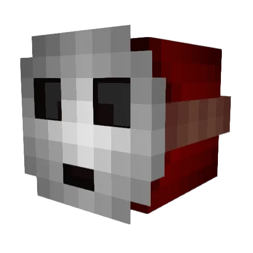backporch Minecraft avatar head, 3D render